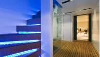 Superyacht OUT -  Companionway to lower cabin